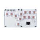 Gamingtoetsenbord 210 × 120 × 18 mm Transparant wit Hitbox Leverless Controller 18 toetsen RGB USB-C Voor PC PS4 PS3 Switch Steam Lage latentie Turbo 1