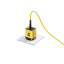 GaN 35W Schnellladegerät mit LED-Anzeige EU-Stecker lädt Geräte gleichzeitig auf USB C und USB A Anschlüsse QC3.0 PD 5V 3A Universaladapter 3
