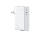 GaN-varavirtalähde, jossa on kaksi USB-C-liitäntää (10 000 mAh) verkkovirtalataukseen 2