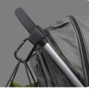 Gancho para carrinho com mosquetão 20 cm Suporte ajustável para saco Correia de compras para pega de carrinho 1