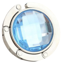 Gancho plegable para bolso de mesa, 4,5 cm, con diamantes de imitación, elegante, portátil, para cafetería 12