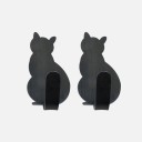 Ganchos autocolantes em forma de gato 2 pcs 9