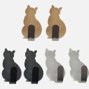 Ganchos autocolantes em forma de gato 2 pcs 2