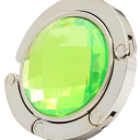 Ganchos dobráveis para bolsas de mesa 4,5 cm Gancho com pedra preciosa artificial Suporte elegante para bolsa Ganchos portáteis para mesa de café 10