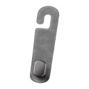 Ganchos para automóvel para apoio de cabeça com design elegante e extremidade curva, superfície macia e gancho de metal para malas, sacos 2