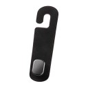 Ganchos para automóvel para apoio de cabeça com design elegante e extremidade curva, superfície macia e gancho de metal para malas, sacos 1