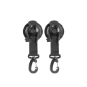 Ganchos para montaje en tienda de campaña con ventosa 2 piezas Ganchos portátiles para coche y caravana Ventosa 8 cm Gancho para colgar 2