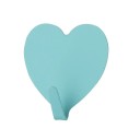 Gancio adesivo da parete a forma di cuore 4x4 cm in lega di alluminio per appendere asciugamani e accessori in bagno 1
