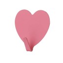 Gancio adesivo da parete a forma di cuore 4x4 cm in lega di alluminio per appendere asciugamani e accessori in bagno 4