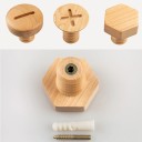 Gancio di legno a forma di vite 4