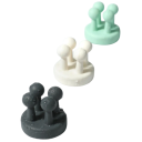 Gancio in silicone per il bagno Supporto per spazzolini e articoli da barba Gancio adesivo da parete Organizer per lamette, spugna 4