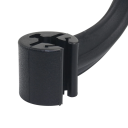 Gancio per auto per poggiatesta 43,5 x 24 cm Appendino nero in PVA e acciaio inossidabile Supporto per giacca Camicia Completo Viaggio sicuro 5