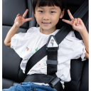 Gancio per cintura di sicurezza per bambini 30 x 6 cm Protettore toracico regolabile Protezione confortevole durante la guida Materiale ABS e poliestere 3