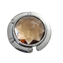 Gancio pieghevole per borse da tavolo 4,5 cm Gancio con gemma artificiale Elegante supporto per borse Appendino portatile da tavolo per caffè 9