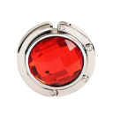 Gancio pieghevole per borse da tavolo 4,5 cm Gancio con gemma artificiale Elegante supporto per borse Appendino portatile da tavolo 4