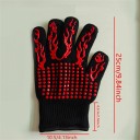 Gant de cuisine ignifuge antidérapant 25 cm Gant de protection résistant à la chaleur pour la cuisson, le grillage, la pâtisserie et la manipulation 2