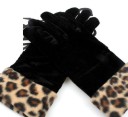 Gants d'hiver en velours pour femmes 5