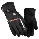 Gants d'hiver isolés Gants pour hommes résistants au vent Gants de neige avec design antidérapant Gants de ski avec sangle de serrage au poignet 1