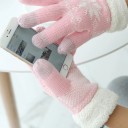 Gants d'hiver pour femmes avec flocon J2435 2