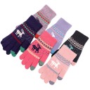 Gants d'hiver pour femmes avec un cerf 2