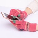 Gants d'hiver pour femmes avec un cerf 3