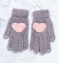 Gants d'hiver pour femmes avec un cœur 7