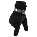 Gants d'hiver pour hommes avec fonction tactile Gants chauds pour l'hiver avec sangle de serrage 1