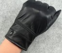 Gants d'hiver pour hommes en cuir véritable 4