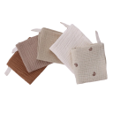 Gants de bain pour enfants Serviettes de visage en coton Ensemble de gants 5 pcs 23 x 23 cm 4