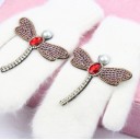 Gants de femme avec libellule J1140 2