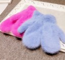 Gants de femme en fausse fourrure J3011 1