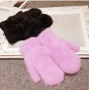 Gants de femme en fausse fourrure J3011 2