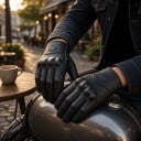 Gants de moto et de motocross à doigts complets avec protections des articulations et des doigts et paume rembourrée unisexe 2