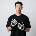 Gants de moto et de motocross en cuir résistants au vent et tactiles avec protections des articulations et sangle au poignet pour la route 2