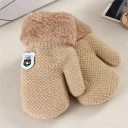 Gants de neige pour enfants avec fourrure J2878 8
