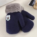 Gants de neige pour enfants avec fourrure J2878 5