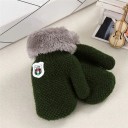 Gants de neige pour enfants avec fourrure J2878 7