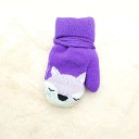 Gants de neige pour enfants avec renard 2