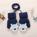 Gants de neige pour enfants avec renard 3