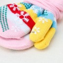 Gants de neige rayés pour enfants J2880 8