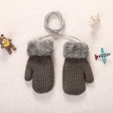 Gants de ski pour enfants avec fourrure 7
