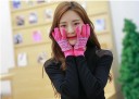 Gants en cachemire pour femmes - Roses 3