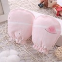 Gants en coton pour bébés de 0 à 6 mois Gants doux en 100 % coton avec manchette élastique et impression Dimensions 10 x 8 cm 6