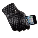 Gants en cuir pour hommes avec ceinture 4