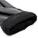 Gants en cuir pour hommes - Noirs 2