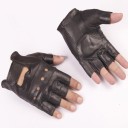Gants en cuir pour hommes sans doigts 4