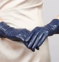 Gants en cuir véritable pour femmes J824 8