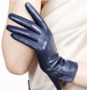 Gants en cuir véritable pour femmes J824 9
