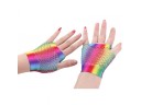 Gants en résille arc-en-ciel pour femmes 3