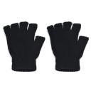 Gants en tricot pour femmes sans doigts - Noirs 4